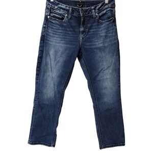 Silver Jeans Elyse Carpi Medium Wash Denim Size 28